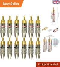 12pcs Solderless RCA Panel