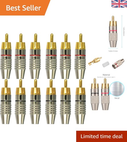 12pcs solderless rca panel - rca,