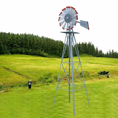 8ft metal windmill - 8ft, garden