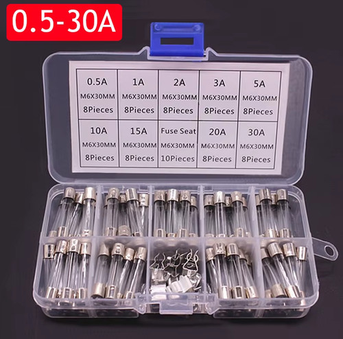 100pcs car glass tube fuse - 72/100pcs,