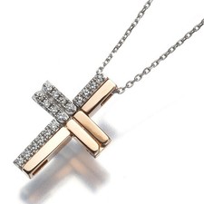 Auth TASAKI Necklace Diamond