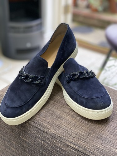 Russell bromley navy suede - &,