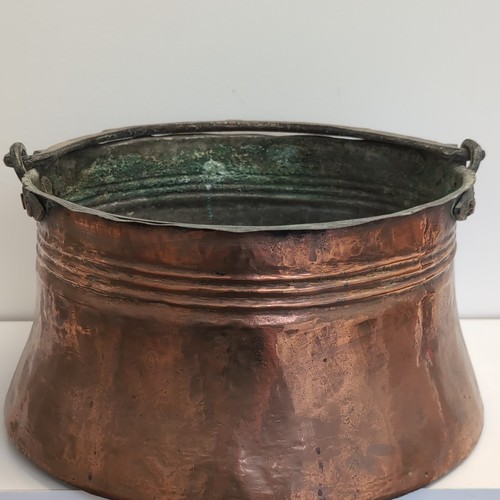 Copper cauldron bucket - copper,