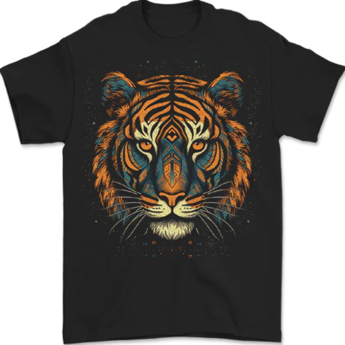 Tribal tiger head fantasy - tribal,