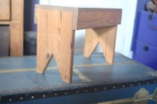 Handmade Pine Wooden bench Childs seat or interior step footstool display stand