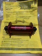 Tune MIG 70 Front Hub 28h Red 100mm Retro New Beautiful Hub MTB Road RRP £120