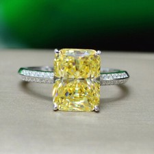 3.40 Ct Canary Yellow Radiant