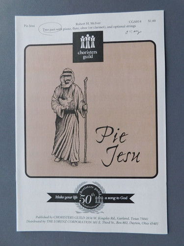 Pie jesu 1998 sheet - jesu,