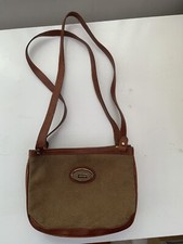 Vintage Oroton Australia Khaki Tan Small Shoulder Handbag Italian Leather