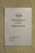 XYZ KRV 3000 Turret Milling Machine Manual
