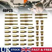 40Pcs For PWK Keihin OKO Carbs Carburetor Main Jets with Slow Pilot Jets Kit UK~