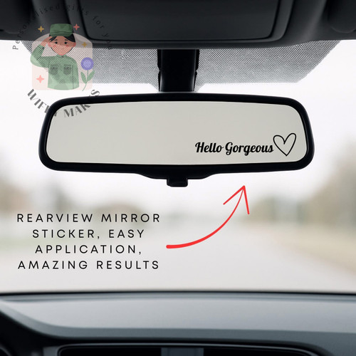 Hello gorgeous car decor - hello,