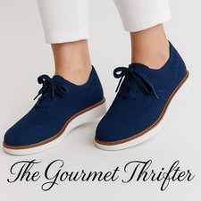 Women’s Navy Knit Oxford