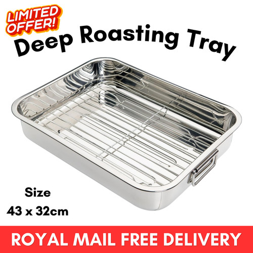 43cm stainless steel - stainless, roasting