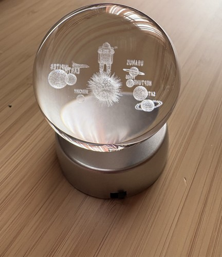 Engraved space sphere 60mm - space,