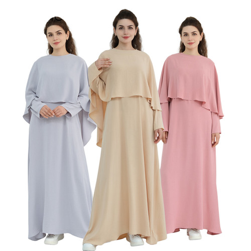 Dubai long sleeve abaya - abaya, dress