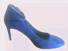 Womens Royal Blue Suede effect