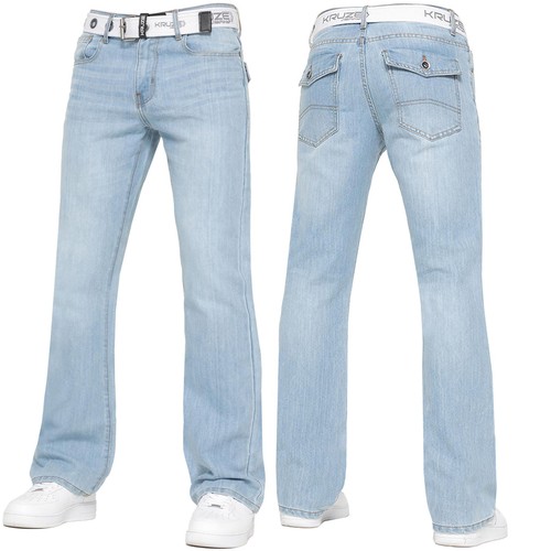 Kruze mens bootcut jeans wide - mens,