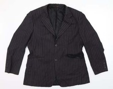 VOEUT Mens Grey Striped