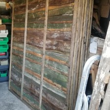 Fence panels, timber and hinges for a gate new and reclaimed materials 