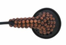 Bling Stereo Headphone Ear Buds with Crystal Decorations in Brown