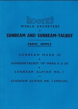 Sunbeam and Sunbeam-Talbot Parts List  (Reprint)