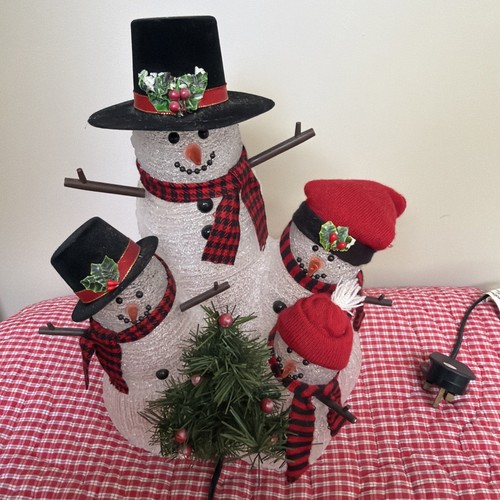 Christmas light snowman - christmas,