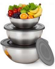 Set of 3 Stainless Steel