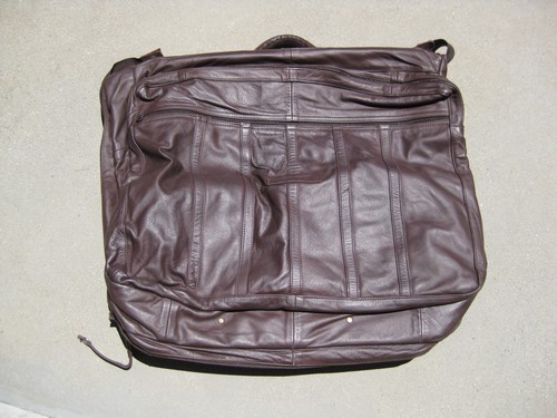 Vintage brown genuine leather - brown,