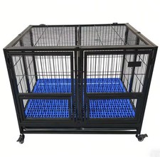 Stackable folding dog crate - stackable,