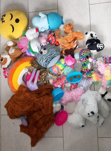 Cuddly plush soft toys - , rainbow