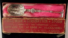 Coronation spoon for anointing of Edward VII 1902 Sterling Silver Hall Marked