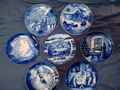 Set vintage blue kaiser - of, 7