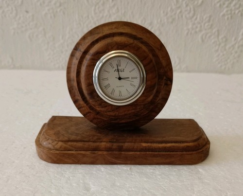 Wooden mantle clock small - mantle,