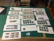 409 - Stamps :  Malta 1973 / 4 used on 14 old dealer sheets / 2 envs - duplicate