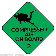 Scuba diving decal compressed - scuba,