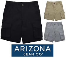 BOYS CARGO SHORTS 5 POCKET ADJUSTABLE WAISTBANDS RRP £25 ARIZONA 4-14 YEARS NEW