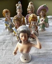 Seven antique/vintage ceramic