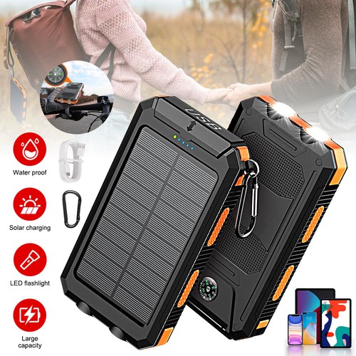 Portable 26800mah power solar - power,