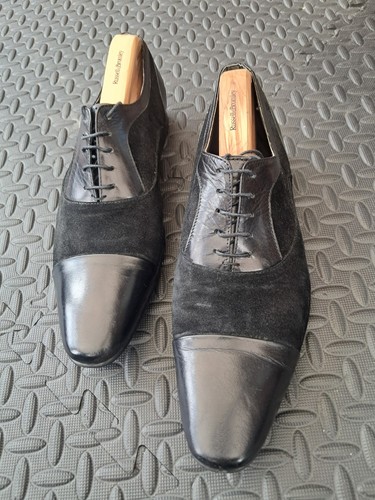 Dune black leather suede - black,