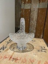Vintage Lead Crystal Basket