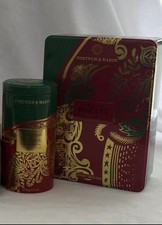 2x Fortnum & Mason Empty Christmas Biscuit Tins (1xRound / 1xRectangular )