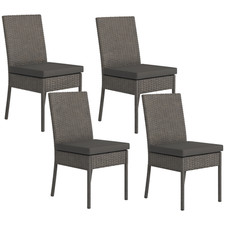 Outsunny 4 PCs Rattan Garden