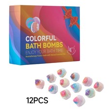 12Pc Colorful Bath Bombs Gift