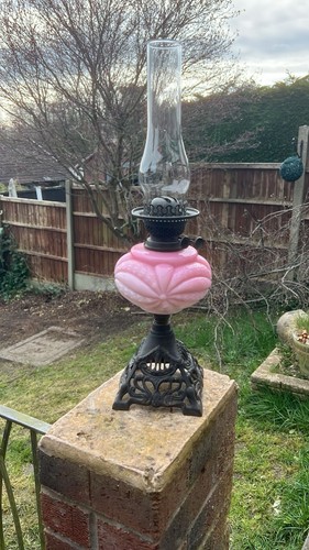 Antique victorian oil - antique, lamp