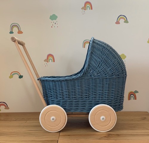 Dark blue wicker - dark,