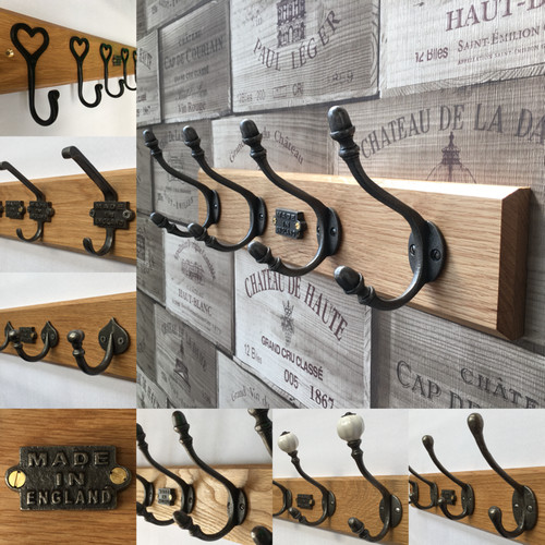 Oak coat hook - hook, rack