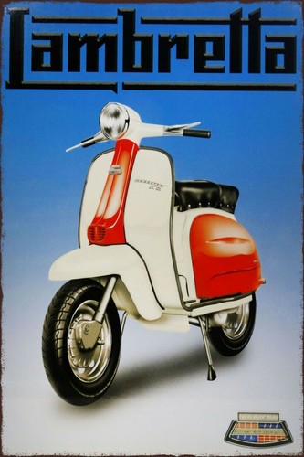 Lambretta moped advert vintage - lambretta,