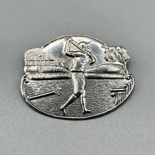 American novelty golf brooch - novelty,