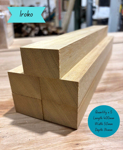 Planed iroko hardwood offcuts - planed,
